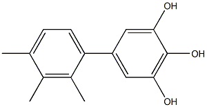 5-(2,3,4-Trimethylphenyl)benzene-1,2,3-triol,,结构式