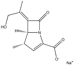  (4S,5S)-6-[(E)-1-(Hydroxymethyl)ethylidene]-4-methyl-7-oxo-1-azabicyclo[3.2.0]hept-2-ene-2-carboxylic acid sodium salt