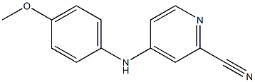 4-(4-Methoxyphenylamino)pyridine-2-carbonitrile Structure