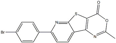  2-Methyl-7-(4-bromophenyl)-4H-pyrido[3',2':4,5]thieno[3,2-d][1,3]oxazin-4-one