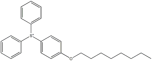 [4-(Octyloxy)phenyl]diphenylsulfonium Structure