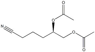 (R)-5,6-Diacetoxyhexanenitrile Structure