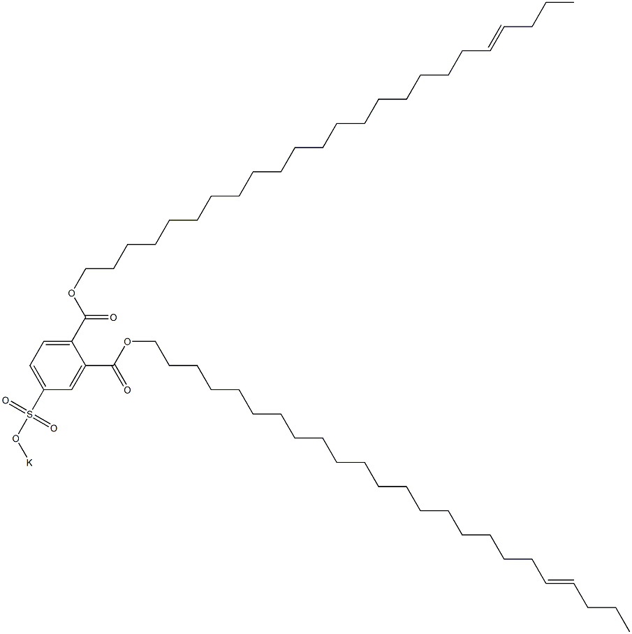  4-(Potassiosulfo)phthalic acid di(20-tetracosenyl) ester