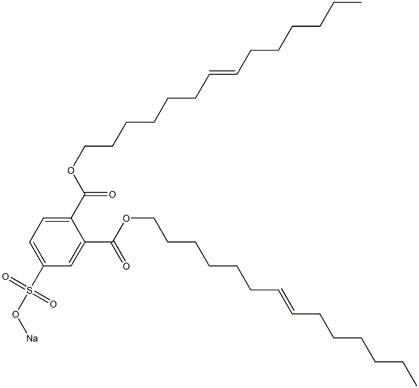4-(Sodiosulfo)phthalic acid di(7-tetradecenyl) ester Struktur