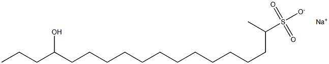  15-Hydroxyoctadecane-2-sulfonic acid sodium salt