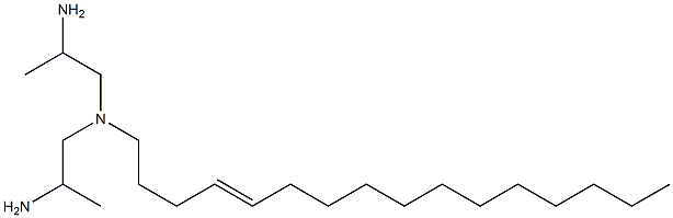 1,1'-(4-Hexadecenylimino)bis(2-propanamine) 结构式
