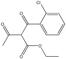 2-(o-Chlorobenzoyl)-3-oxobutyric acid ethyl ester Structure