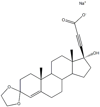 (17R)-3,3-Ethylenebisoxy-17-hydroxypregn-4-en-20-yne-21-carboxylic acid sodium salt
