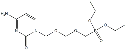  [[[(4-Amino-1,2-dihydro-2-oxopyrimidin)-1-yl]methoxy]methoxy]methylphosphonic acid diethyl ester