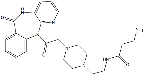 5,11-Dihydro-11-[[4-[2-(3-aminopropanoylamino)ethyl]-1-piperazinyl]acetyl]-6H-pyrido[2,3-b][1,4]benzodiazepin-6-one