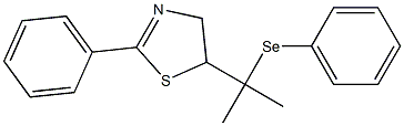 2-Phenyl-5-[1-methyl-1-(phenylseleno)ethyl]-2-thiazoline