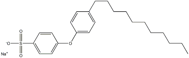 4-(4-Undecylphenoxy)benzenesulfonic acid sodium salt Structure
