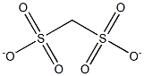 (メタンジスルホン酸)ジアニオン 化学構造式