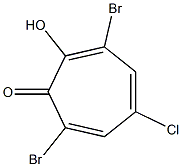 2-Hydroxy-3,7-dibromo-5-chlorocyclohepta-2,4,6-trien-1-one