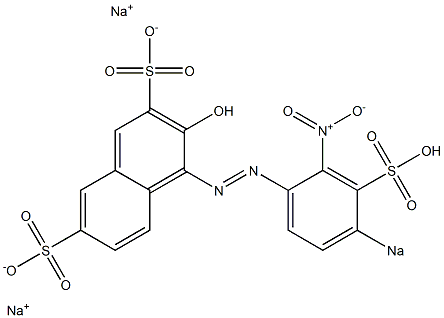 3-Hydroxy-4-[(4-sodiosulfo-2-nitrophenyl)azo]naphthalene-2,7-disulfonic acid disodium salt