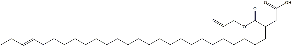 3-(23-ヘキサコセニル)こはく酸1-水素4-アリル 化学構造式