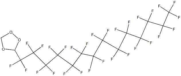 3-(Nonacosafluorotetradecyl)-1,2,4-trioxolane,,结构式