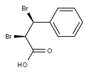 (2R,3S)-2,3-Dibromo-3-phenylpropionic acid Structure