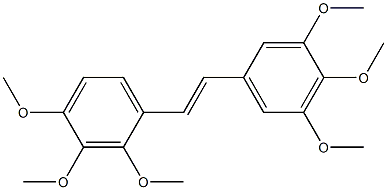 (E)-2,3',3,4,4',5'-Hexamethoxystilbene Structure