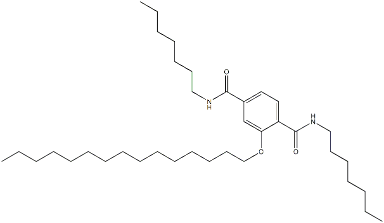 2-(Pentadecyloxy)-N,N'-diheptylterephthalamide Structure