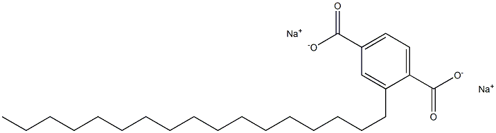 2-Heptadecylterephthalic acid disodium salt Structure