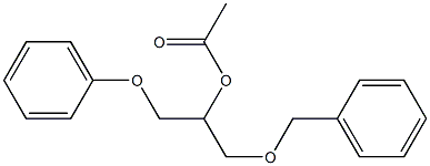 Acetic acid 1-(phenoxymethyl)-2-(benzyloxy)ethyl ester Struktur