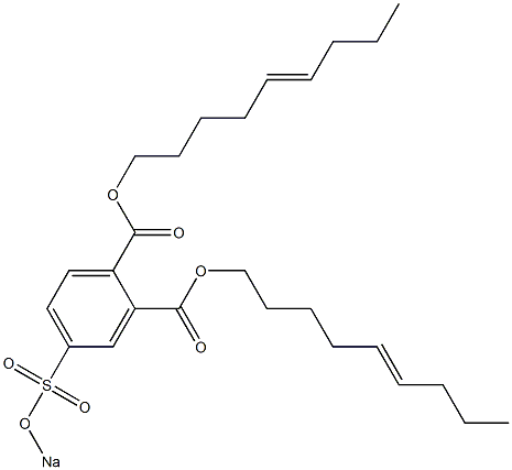 4-(Sodiosulfo)phthalic acid di(5-nonenyl) ester 结构式