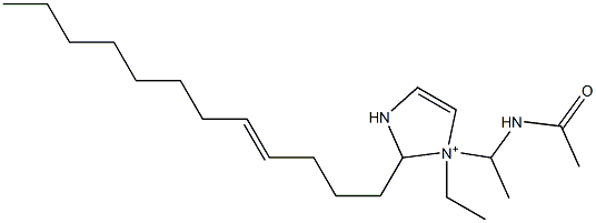 1-[1-(Acetylamino)ethyl]-2-(4-dodecenyl)-1-ethyl-4-imidazoline-1-ium Structure