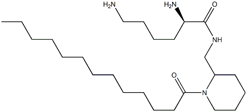 (2R)-2,6-Diamino-N-[(1-tridecanoyl-2-piperidinyl)methyl]hexanamide
