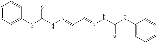 1,1'-(エタン-1,2-ジイリデン)ビス(4-フェニルチオセミカルバジド) 化学構造式