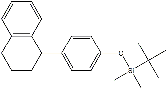 1-[4-(tert-Butyldimethylsiloxy)phenyl]tetralin Struktur