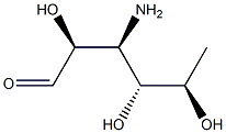 3-アミノ-3,6-ジデオキシ-D-タロース 化学構造式