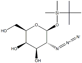 tert. Butyldimethylsilyl 2-Azido-2-deoxy-beta-D-galactopyranoside Structure