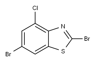 4-CHLORO-2,6-DIBROMOBENZOTHIAZOLE Structure