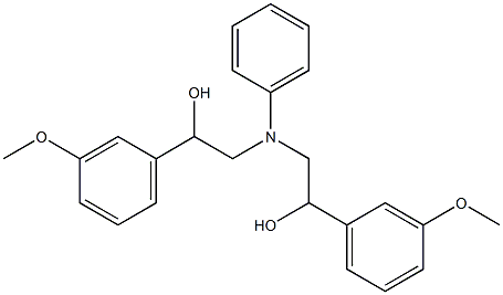2-([2-HYDROXY-2-(3-METHOXY-PHENYL)-ETHYL]-PHENYL-AMINO)-1-(3-METHOXY-PHENYL)-ETHANOL Structure