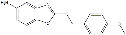 2-[2-(4-METHOXY-PHENYL)-ETHYL]-BENZOOXAZOLE-5-YLAMINE 结构式