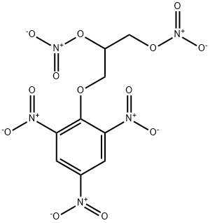 3-(2,4,6-Trinitrophenoxy)-1,2-propanediol dinitrate Struktur