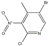 2-氯-3-硝基-4-甲基-5-溴吡啶,,结构式
