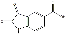 靛红-5-羧酸,,结构式