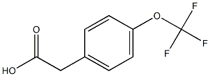 对三氟甲氧基苯乙酸, , 结构式