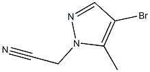 (4-Bromo-5-methyl-pyrazol-1-yl)-acetonitrile Structure