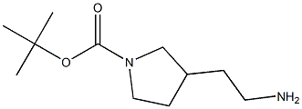 3-(2-Aminoethyl)pyrrolidine-1-carboxylicacidtertbutylester Structure