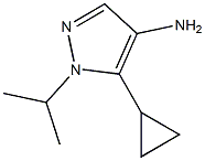 5-Cyclopropyl-1-isopropyl-1H-pyrazol-4-ylamine 化学構造式