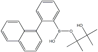 2-(1-萘)苯硼酸频那醇酯 结构式
