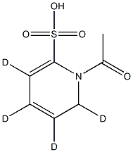 N-Acetyl Sulfapyridine-d4 Struktur