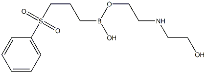 3-(Phenylsulfonyl)propylboronic acid diethanolamine ester Struktur