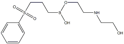 3-(苯磺酰基)丙硼酸二乙醇胺酯, , 结构式