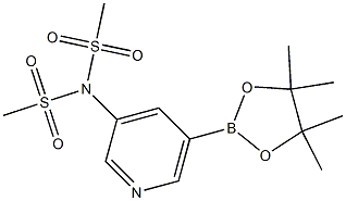  N-(methylsulfonyl)-N-(5-(4,4,5,5-tetramethyl-1,3,2-dioxaborolan-2-yl)pyridin-3-yl)methanesulfonamide