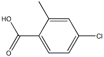 2-甲基-4-氯苯甲酸,,结构式