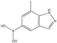 7-methyl-1H-indazol-5-yl-5-boronic acid Struktur